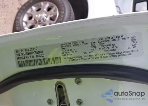 2023 Ram 2500 Laramie 4X4 6'4 Box from USA, damaged, VIN 3C6UR5FL4PG588486